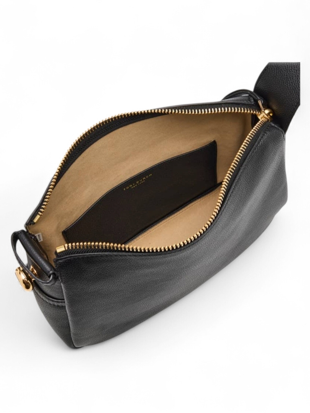 Tory Burch Romy Pebbled Leather Shoulder Bag - Picture 3 of 9